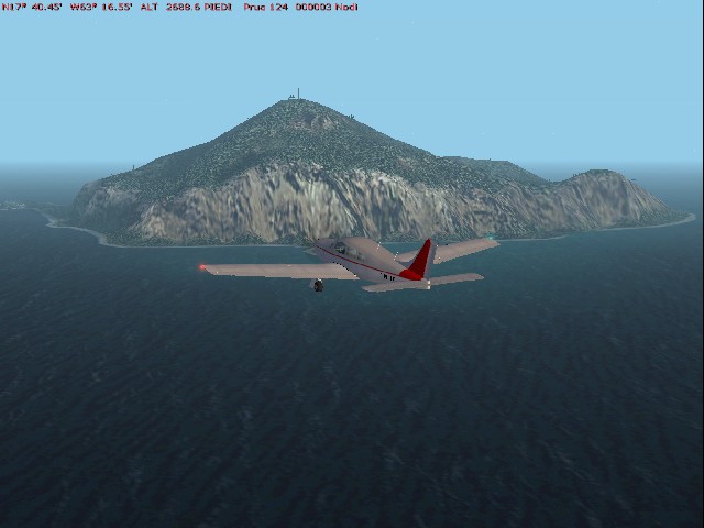 Scenery, Land Class And Mesh Terrain Of The Island Of St Barthelemy In The Caribbean