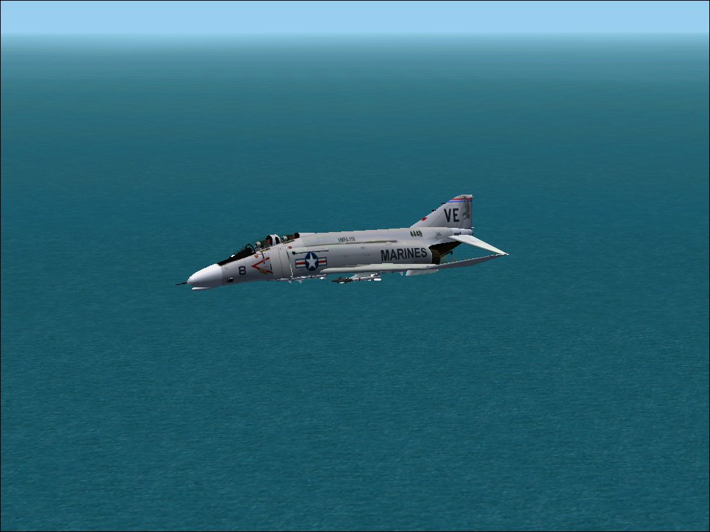 Textures Repaint Of Alphasim Uk (Textures Only) F-4N In The Colors Of Vmfa-115 (Cfs2) Mag-