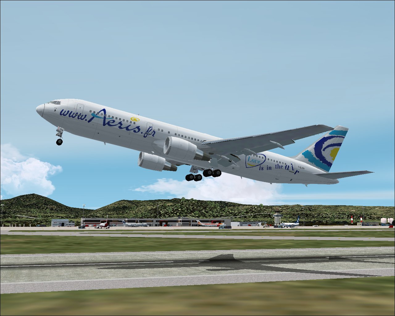 Aeris Boeing 767-300Er F-Glov Love Is In The Air