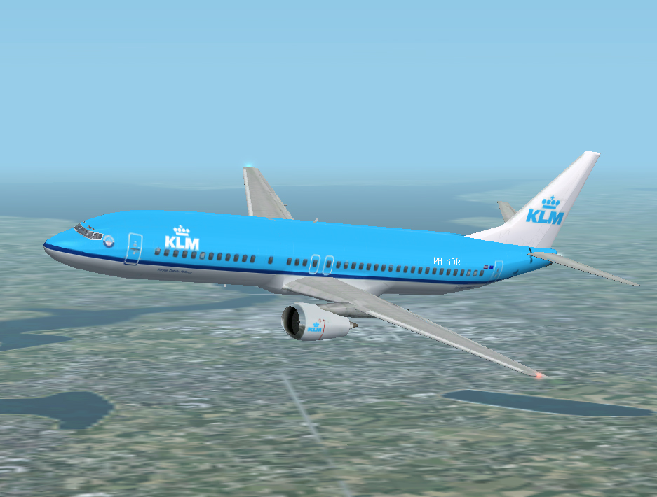 Fs2002 Klm Boeing 737-400 V2 Based On The Default 737-400 From Fs2002