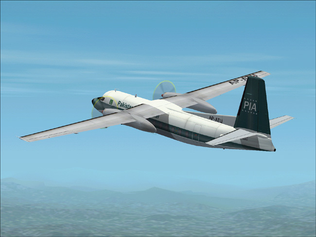 This Is A Textures Repaint Of Mike Stones Fokker 27-200 In The Colours Pakistan Internatio