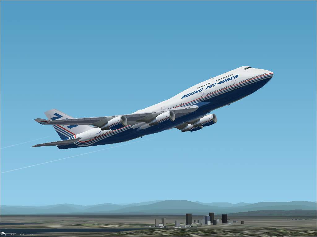 Meljet 747-400Er Demostrator Colors My First Textures Repaint In The 747 House Colors Mode