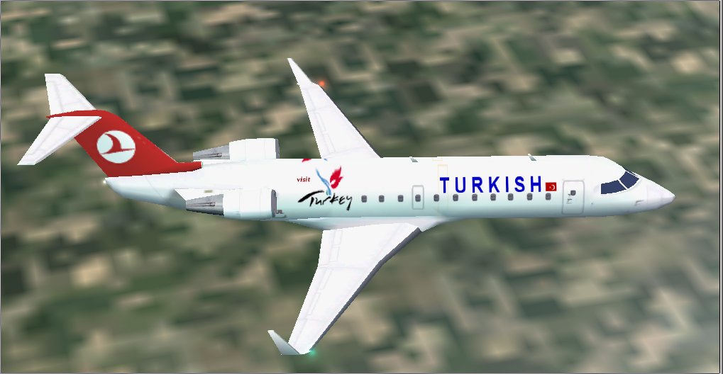 Fs2002 Turkish Airlines Ai Bombardier Crj100Turkish Airlines Bombardier Rj100