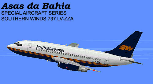 Fs98/2000 Southern Winds Boeing 737-200, Registration Lv-Zza