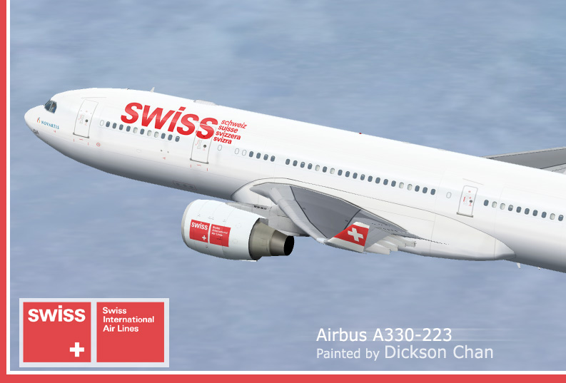Project Opensky Airbus A330-200 For Fs2002 Gmax Model Swiss International Air Lines Airbus