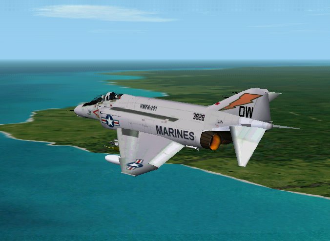 Textures Repaint Of Alphasim Uk (Textures Only) F-4N In The Colors Of Vmfa-251 (Cfs2) Mag-