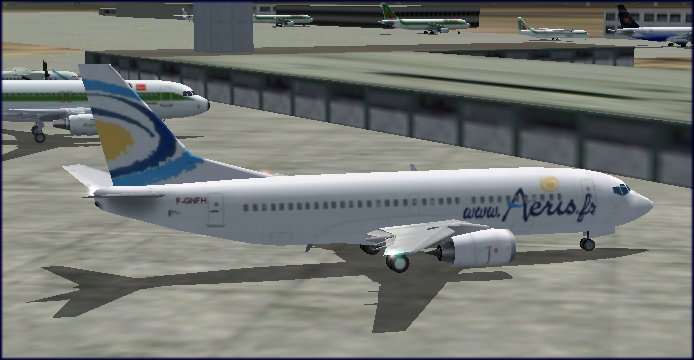 Fs2002 This Is The Textures Repaint Of Ai Aardvark 737-300 In Aeris.fr Livery