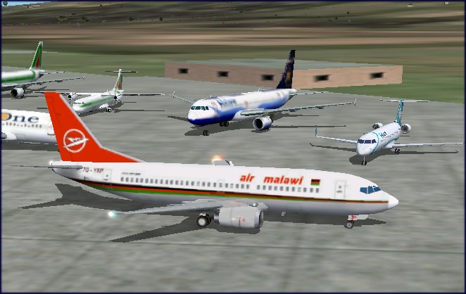 Fs2002 This Is The Textures Repaint Of Ai Aardvark 737-300 In Air Malawi Livery