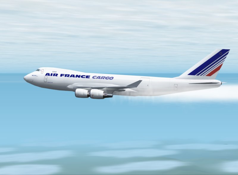Air France B747-200F/Asie.fspainter Model (Http://Www.fspainter.projectai.com/) In The Air — 1