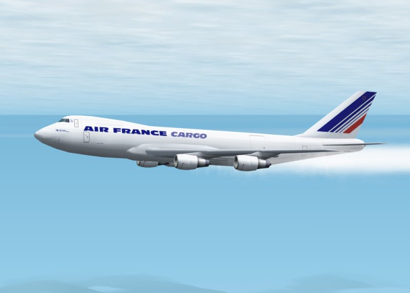Air France B747-200F/Asie.fspainter Model (Http://Www.fspainter.projectai.com/) In The Air