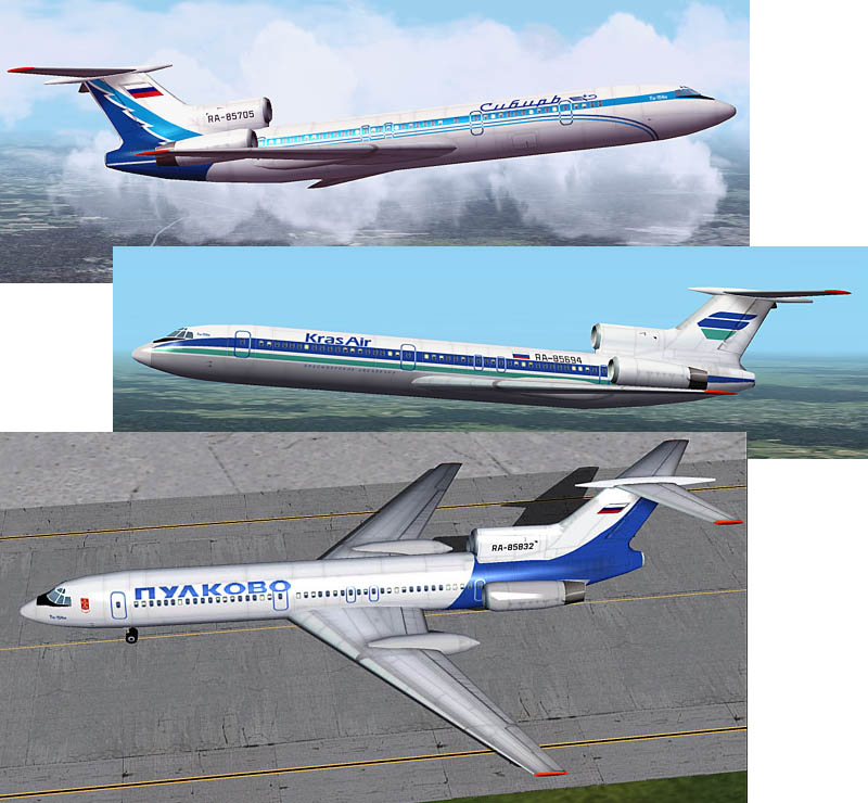 Fs2002 Tu-154M Texture Pack Textures For The Vsdesigns Tu-154M For Use As Ai Traffic — 1