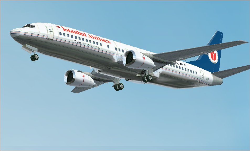 Fs2002 Ai Aircraft B737-400 Istanbul Airlines Turkish Aircraft Series