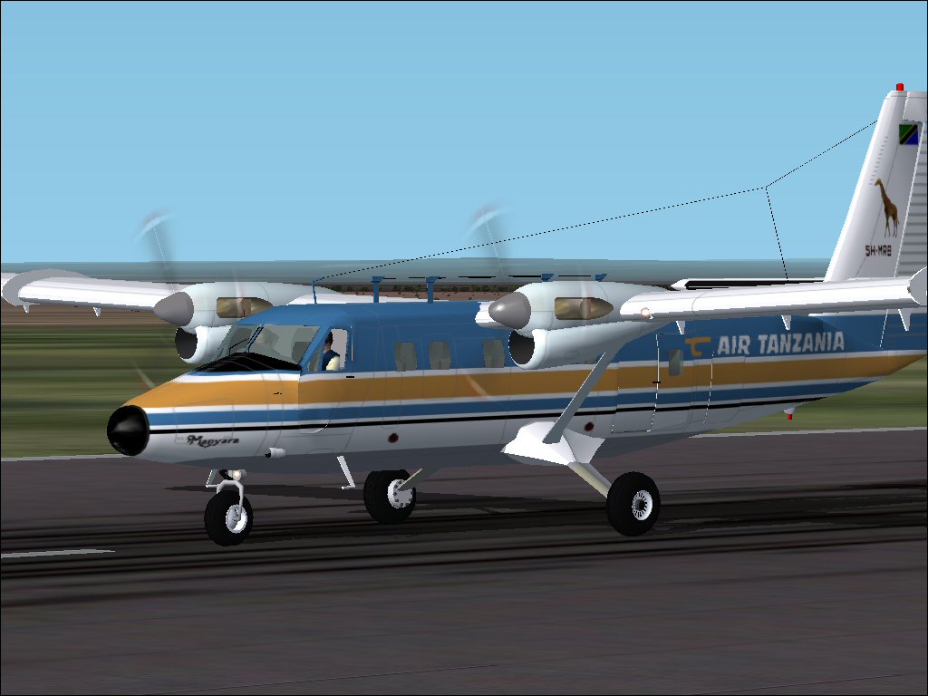 Fs2002 Dhc-6 Twin Otter Air Tanzania This Aircraft Was Formerly Used For Domestic Flights