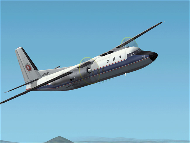 This Is A Textures Repaint Of Mike Stones Fokker 27-200 In The Livery Of All Nippon Airway