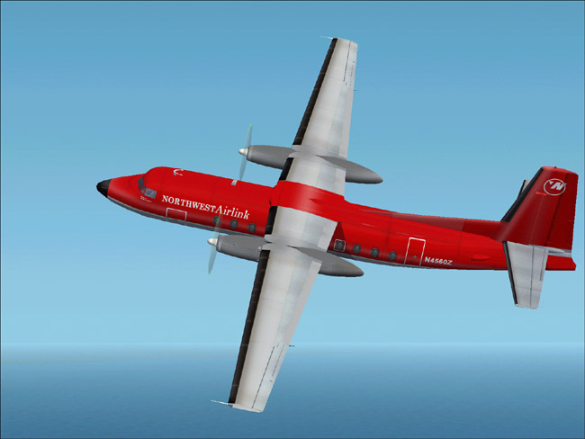 This Is A Textures Repaint Of Mike Stones Fokker 27-200 Representing A Fairchild F-27 In T — 1