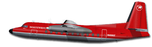 This Is A Textures Repaint Of Mike Stones Fokker 27-200 Representing A Fairchild F-27 In T