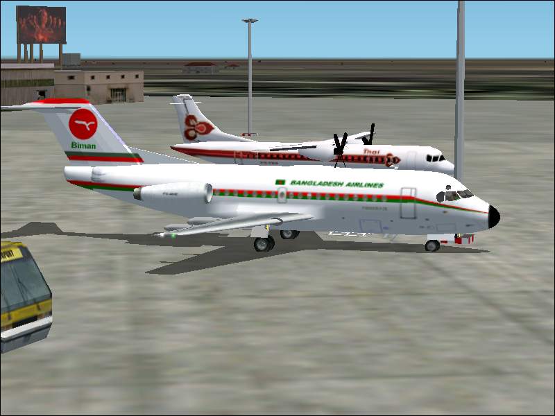 Fs2002 - Fs2002 Aircraft Biman Bangladesh F28-4000 Here Is A Fs2002/Fs200 Compatible Versi