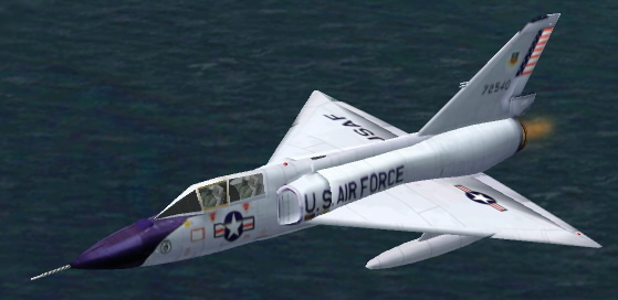 Fs2002 Convair F-106B Delta Dart Official Manufacturing Authorization Had Been Given To Tw
