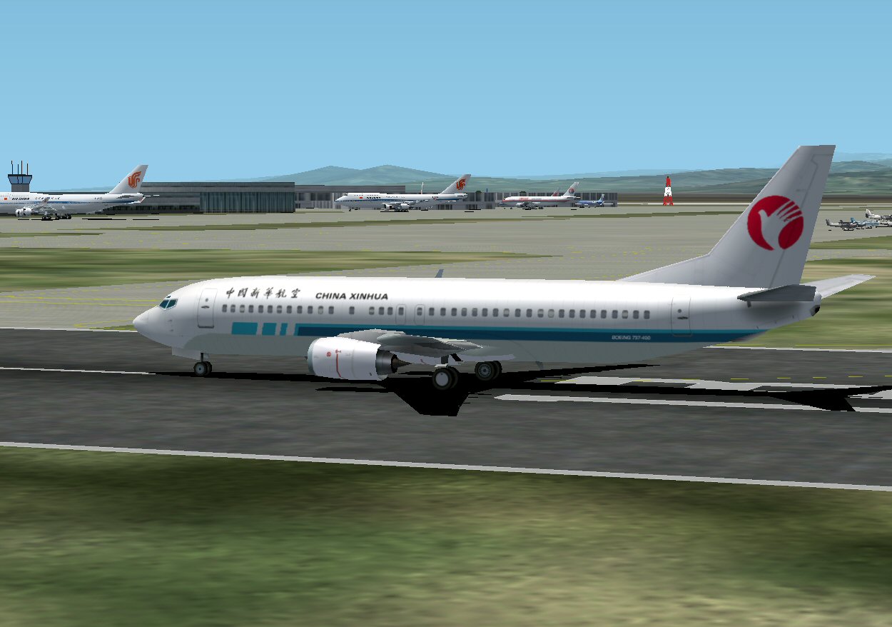 Boeing 737-400 In China Xinhua Airlines Livery; With 32-Bit Textures