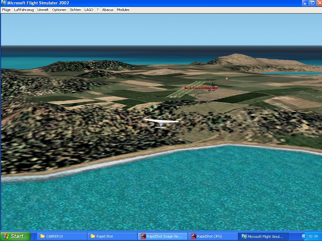 Fs2002 Cabrera Island Airport - Mallorca Scenery Of Fictional Illa Cabrera Airport South O — 1