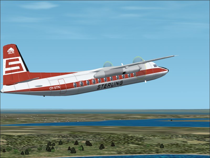 Textures Repaint Av Mike Stones Fokker 27 I Sterling-Farger, Av Runar Hvitsand