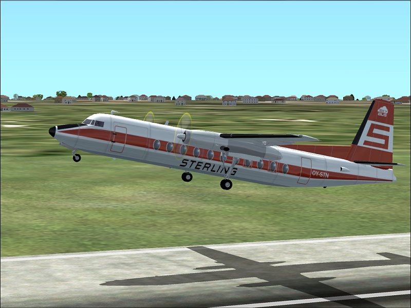Textures Repaint Av Mike Stones Fokker 27 I Sterling-Farger, Av Runar Hvitsand
