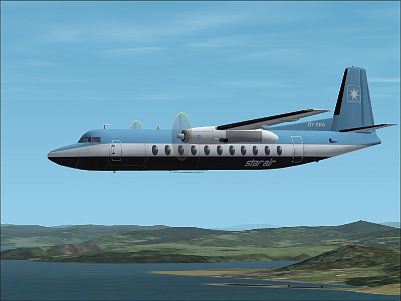 Textures Repaint Av Mike Stones Fokker 27 I Star Air-Farger, Av Runar Hvitsand