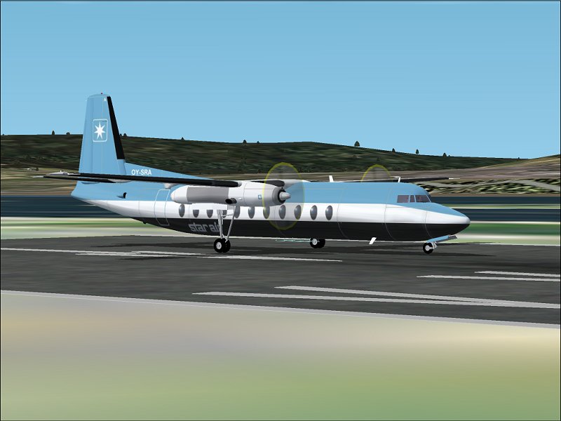 Textures Repaint Av Mike Stones Fokker 27 I Star Air-Farger, Av Runar Hvitsand