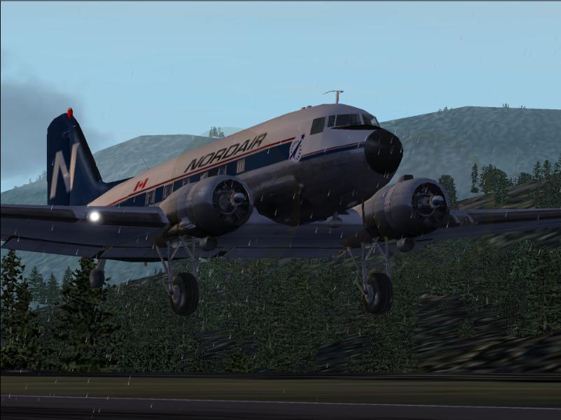 Fs2002 Douglas Dc-3 Nordair Cf-Hth This Nordair Dc-3 For Fs2002 Is Dedicated And Done In T