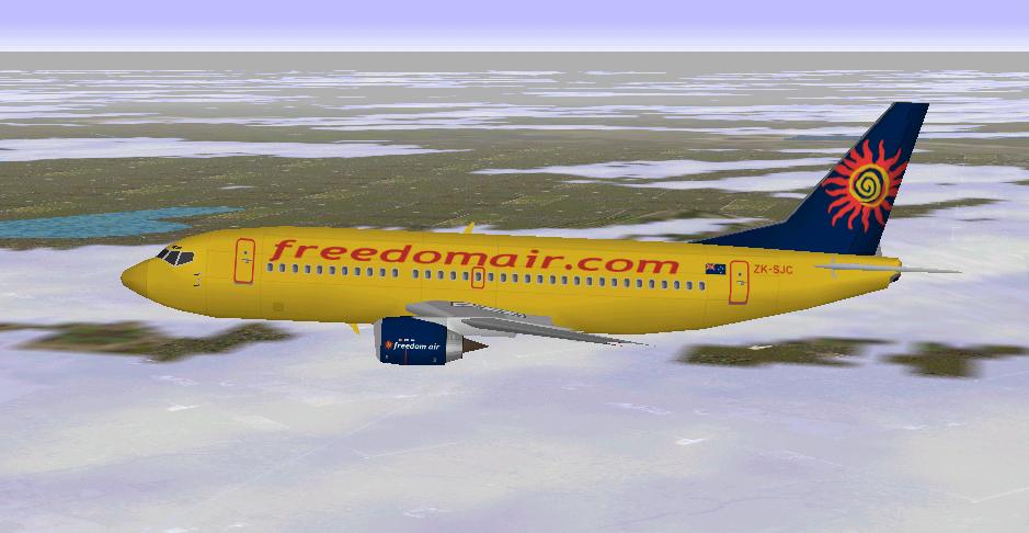 Fs98 - Freedom Air Boeing B737-300 Freedom Air Boeing B737-300, Registration Zk-Sjc