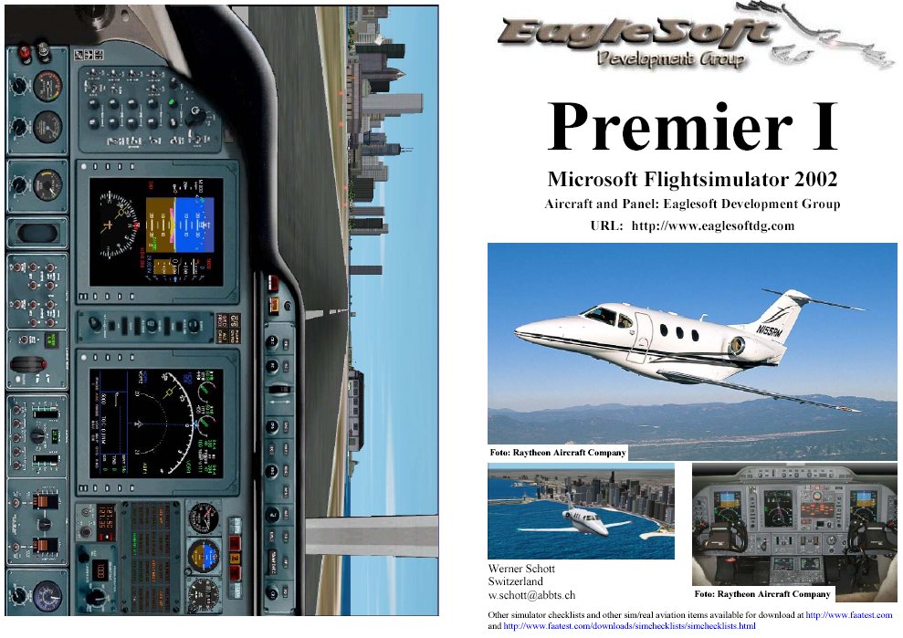 Fs2002 Manual/Checklist Premier I