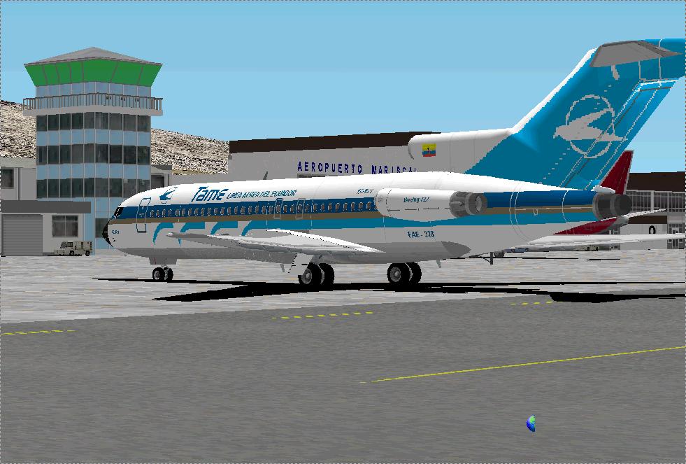 Fs2002 Boeing 727-100-017 Tame (Ecuador) Registration Hc-Blv Azuay Aircraft By Kevin Trink — 1