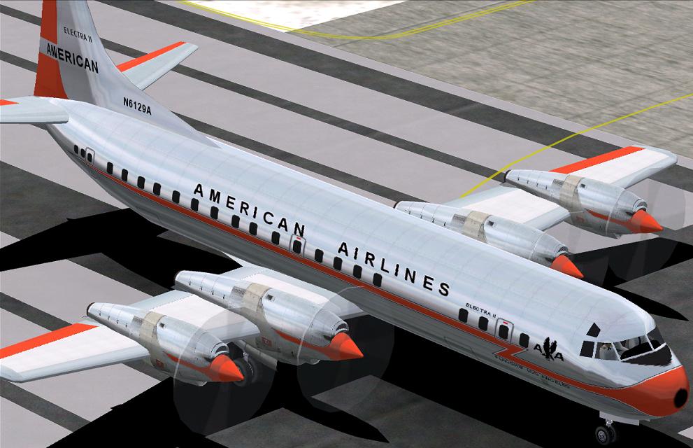Fs2002 American Airlines Flagship L188 Electra This Is A Textures Repaint Of Chris Buffs G