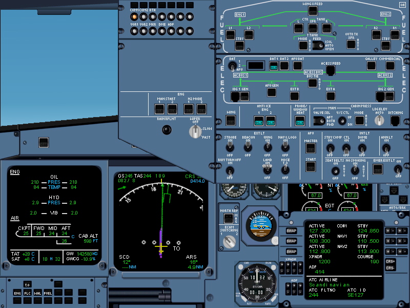 Fs2002 Airbus A330 Panel Version 3.0 Update Features New More Accurate Textures