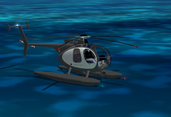 A Version Of Bjorn Buchners Hughes 500-D Repainted In House Colors Of Silver Fern Helicopt