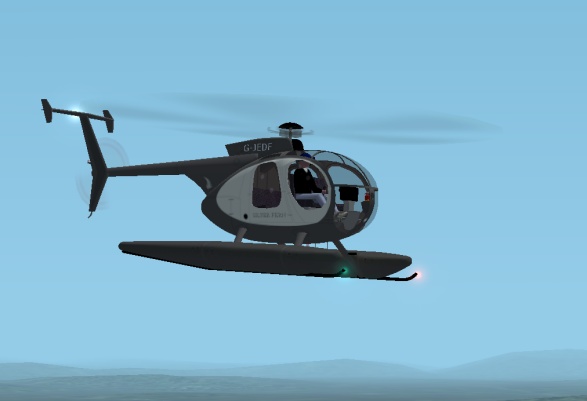A Version Of Bjorn Buchners Hughes 500-D Repainted In House Colors Of Silver Fern Helicopt