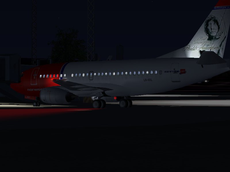 Norwegian Boeing 737-3K2 - Model Flightfx Texture Jan Anders Myklatun, Andreas Bidne