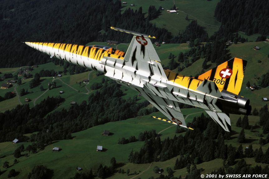 Fs2002 Swiss Air Force Tigerlook Northrop F-5E , Northrop F-5E Tigerlook Of The Swiss Air