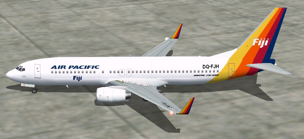 Textures Repaint Of Tsutomu Urakawa Boeing 737-700 In Air Pacific Livery This Package Cont