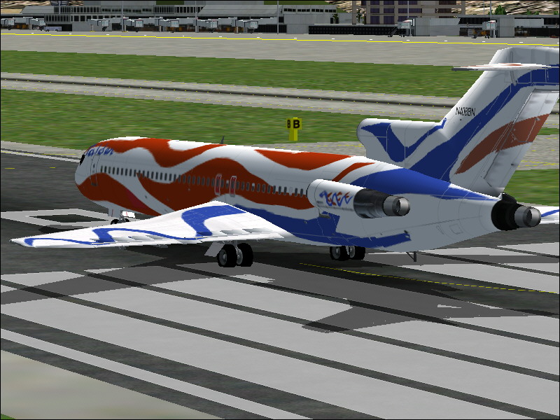 Braniff Boeing 727-291 N708Bn For Fs2002 What Do You Get When A Famous Painter Takes A Boe