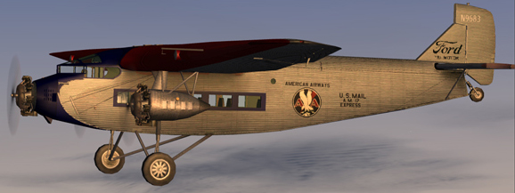 Fs2002/Fs2004 Ford Trimotor American Airways Repaint