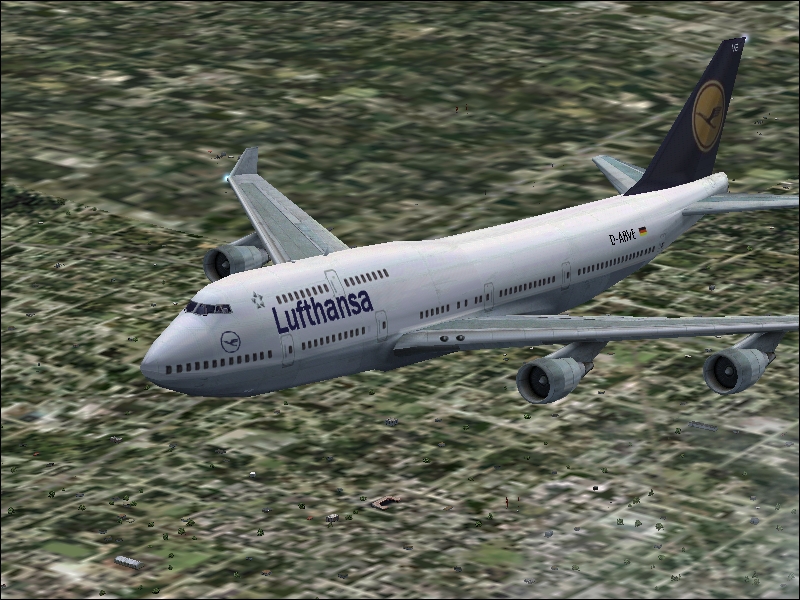 Fs2004 Boeing 747-400 Lufthansa This Is A Textures Repaint Of The Original 747-400 In Luft