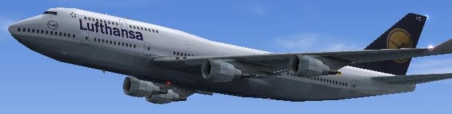 Fs2004 Boeing 747-400 Lufthansa This Is A Textures Repaint Of The Original 747-400 In Luft