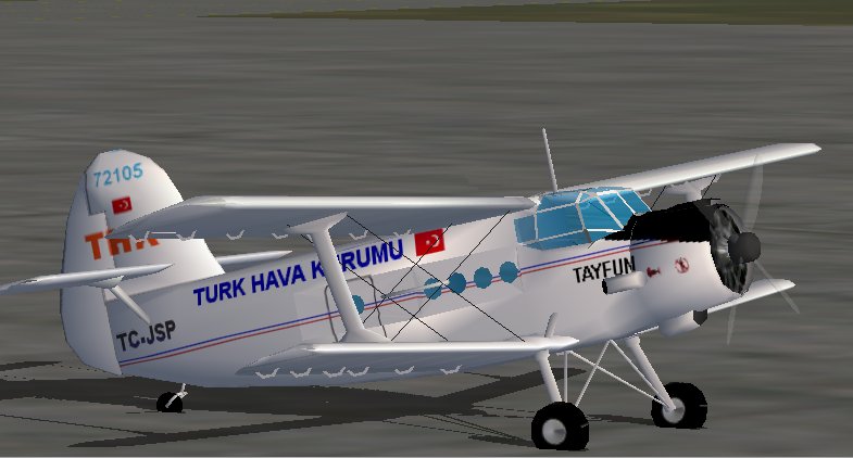 Fs2002 Turkish An2Thk Taifun This Aircraft Repainted And Reconstracted To Match A Turkish