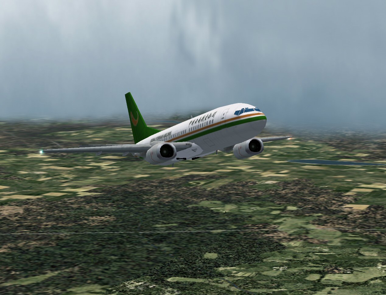 Fs2002 Boeing 737-300 In China Yunnan Airlines Livery; With 32-Bit Textures