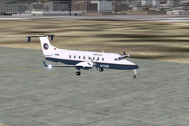 Fs2002 Beechcraft 1900D Aeroline Ecuatoriana Icaro, Exclusively Textures