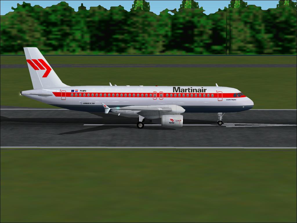 Fs2002 Airbus A320-200 Martinair Regnr Ph-Mpd This 180 Seats Aircraft Is One Of Two Aircra