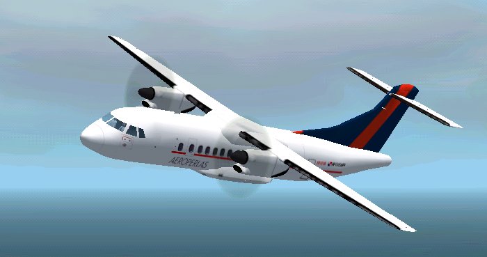 This Is Repainted Textures Of The Gmax Model, Full Movements, And Night Of Atr42-500 By Al