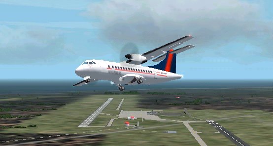 This Is Repainted Textures Of The Gmax Model, Full Movements, And Night Of Atr42-500 By Al