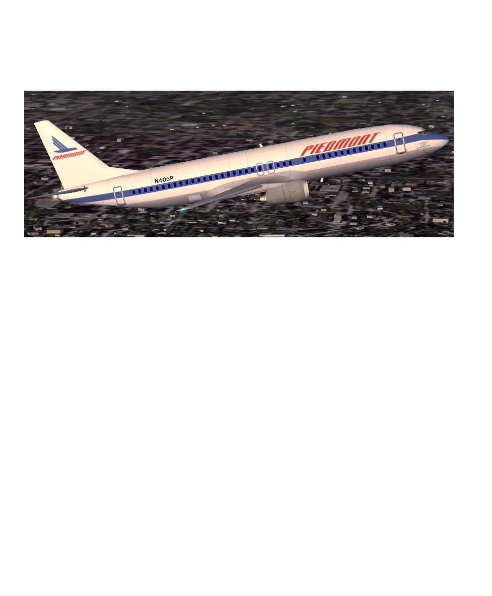 Fs2004 Boeing 737-400 A Textures Repaint Of The Default 737-400 Texture In The Piedmont Ai